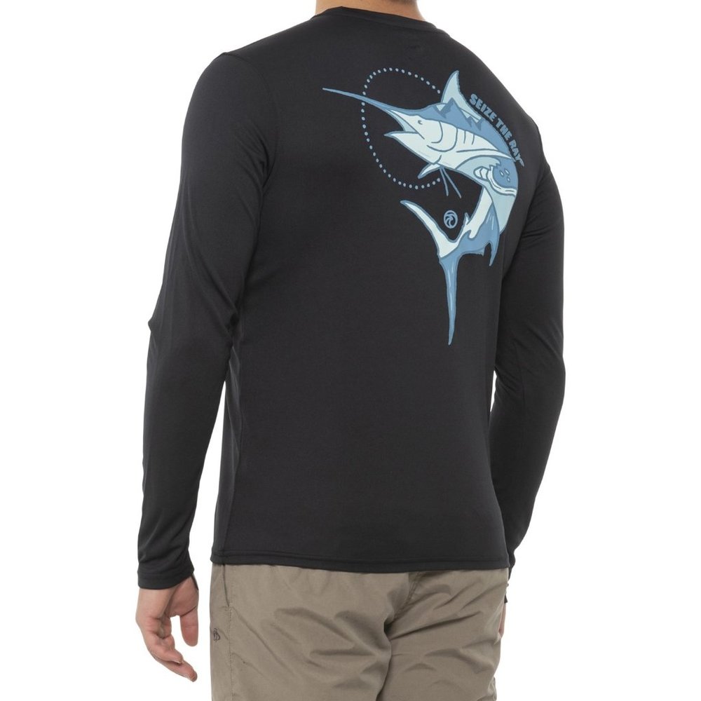 Vapor  Marlin Graphic Fishing T-Shirt - UPF 50+, Long Sleeve Men's Large  NEW
